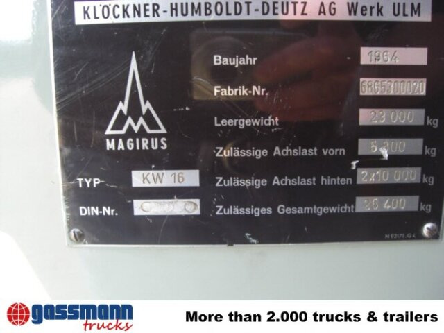 Magirus Deutz Magirus Uranus 250D 22 KW16 - Autopompa, Camion con gru: foto 4 Magirus Deutz Magirus Uranus 250D 22 KW16 - Autopompa, Camion con gru: foto 4