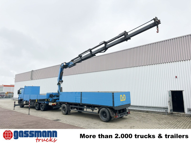 Mercedes-Benz Actros 2741 L 6x4, Twist-Lock ausz. auf 3m, - Autocarro con pianale/ Cassone fisso, Camion con gru: foto 4 Mercedes-Benz Actros 2741 L 6x4, Twist-Lock ausz. auf 3m, - Autocarro con pianale/ Cassone fisso, Camion con gru: foto 4