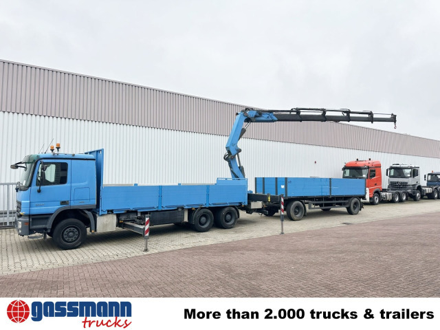 Mercedes-Benz Actros 2741 L 6x4, Twist-Lock ausz. auf 3m, - Autocarro con pianale/ Cassone fisso, Camion con gru: foto 3 Mercedes-Benz Actros 2741 L 6x4, Twist-Lock ausz. auf 3m, - Autocarro con pianale/ Cassone fisso, Camion con gru: foto 3