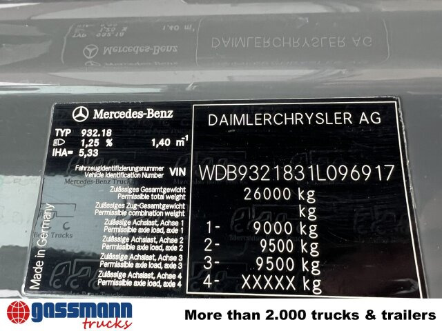 Mercedes-Benz Actros 3346 AK 6x6 - Autocarro telaio: foto 3 Mercedes-Benz Actros 3346 AK 6x6 - Autocarro telaio: foto 3