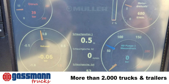 Mercedes-Benz Arocs 1843 L 4x2, Müller Canalmaster ca. 8m³, - Spazzatrice stradale: foto 2 Mercedes-Benz Arocs 1843 L 4x2, Müller Canalmaster ca. 8m³, - Spazzatrice stradale: foto 2