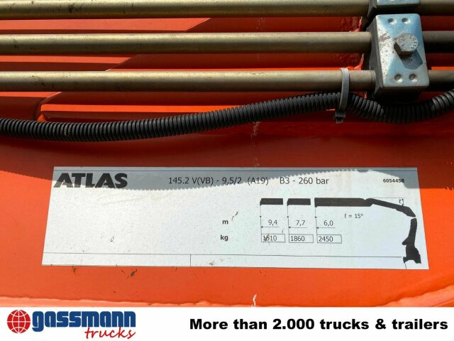 Mercedes-Benz Arocs 2545 L/6x2/4, Atlas Kran, 145.2-A19 VB, - Autocarro con pianale/ Cassone fisso, Camion con gru: foto 3 Mercedes-Benz Arocs 2545 L/6x2/4, Atlas Kran, 145.2-A19 VB, - Autocarro con pianale/ Cassone fisso, Camion con gru: foto 3