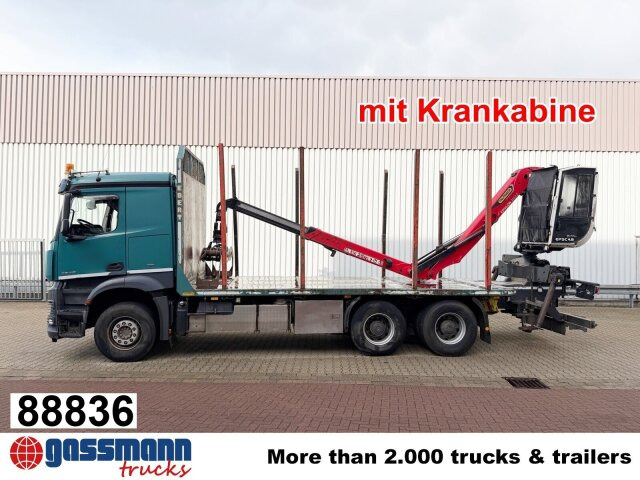 Mercedes-Benz Arocs 2648 6x4 mit Heckkran Epsilon M12Z83, - Camion trasporto legname, Camion con gru: foto 1 Mercedes-Benz Arocs 2648 6x4 mit Heckkran Epsilon M12Z83, - Camion trasporto legname, Camion con gru: foto 1