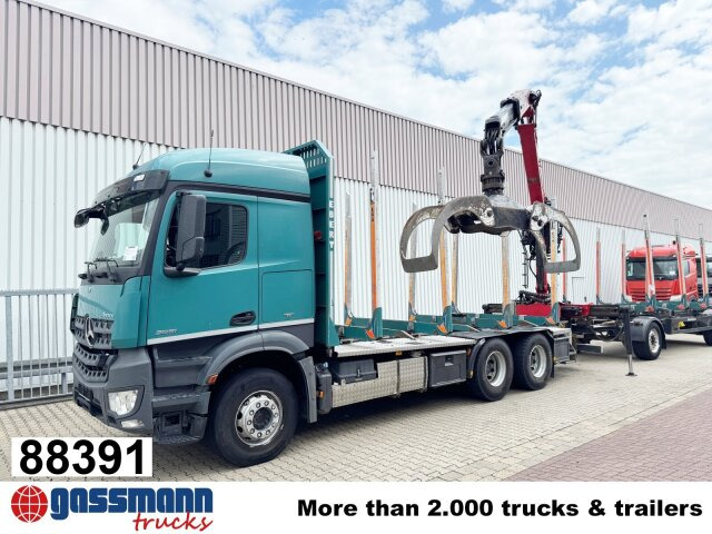 Mercedes-Benz Arocs 2651 L 6x4, Retarder, StreamSpace, - Camion trasporto legname, Camion con gru: foto 1 Mercedes-Benz Arocs 2651 L 6x4, Retarder, StreamSpace, - Camion trasporto legname, Camion con gru: foto 1