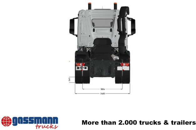 Mercedes-Benz Arocs 3253 L 8x4/4, MultimediaCockpit, Navi, - Autocarro telaio: foto 4 Mercedes-Benz Arocs 3253 L 8x4/4, MultimediaCockpit, Navi, - Autocarro telaio: foto 4