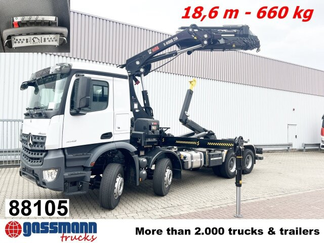 Mercedes-Benz Arocs 4142 B 8x4/4, Grounder, Funk - Autocarro scarrabile, Camion con gru: foto 1 Mercedes-Benz Arocs 4142 B 8x4/4, Grounder, Funk - Autocarro scarrabile, Camion con gru: foto 1