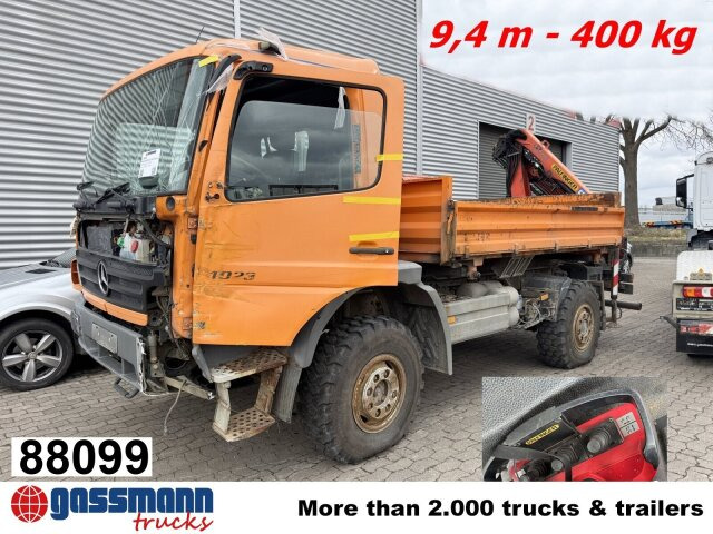 Mercedes-Benz Atego 1023 A 4x4, Einzelbereifung, Heckkran - Autocarro telaio, Camion con gru: foto 1 Mercedes-Benz Atego 1023 A 4x4, Einzelbereifung, Heckkran - Autocarro telaio, Camion con gru: foto 1