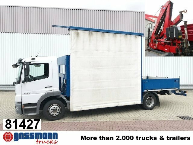 Mercedes-Benz Atego 1224 L 4x2 Glastransporter, gegen Aufpreis - Autocarro con pianale/ Cassone fisso, Camion con gru: foto 1 Mercedes-Benz Atego 1224 L 4x2 Glastransporter, gegen Aufpreis - Autocarro con pianale/ Cassone fisso, Camion con gru: foto 1