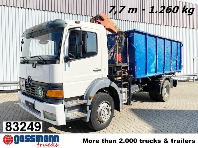Mercedes-Benz Atego 1823 4x2 mit Kran Palfinger PK10500, - Autocarro ribaltabile, Camion con gru: foto 1 Mercedes-Benz Atego 1823 4x2 mit Kran Palfinger PK10500, - Autocarro ribaltabile, Camion con gru: foto 1