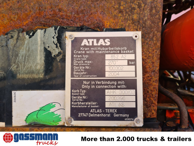 Mercedes-Benz Atego 1823 AK 4x4 mit Kran Atlas 85.2, Funk, - Autocarro ribaltabile, Camion con gru: foto 5 Mercedes-Benz Atego 1823 AK 4x4 mit Kran Atlas 85.2, Funk, - Autocarro ribaltabile, Camion con gru: foto 5
