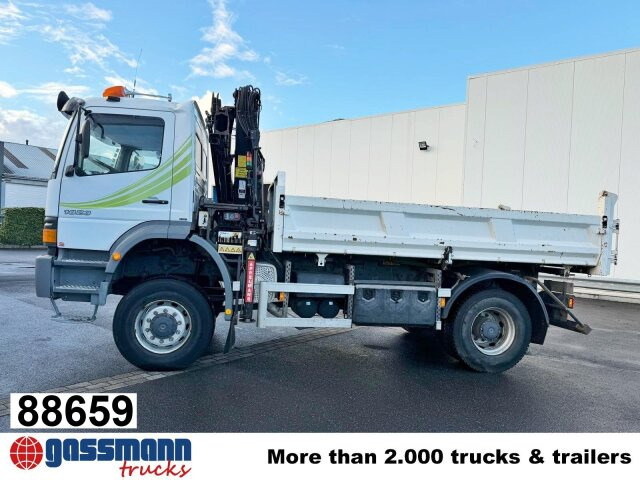 Mercedes-Benz Atego 1823AK 4x4, Kran HIAB, Bordmatik - Autocarro ribaltabile, Camion con gru: foto 1 Mercedes-Benz Atego 1823AK 4x4, Kran HIAB, Bordmatik - Autocarro ribaltabile, Camion con gru: foto 1