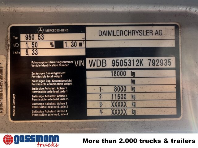 Mercedes-Benz Atego 1828 L 4x2, Rechtslenker, - Autocarro telaio: foto 4 Mercedes-Benz Atego 1828 L 4x2, Rechtslenker, - Autocarro telaio: foto 4