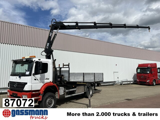 Mercedes-Benz Axor 1828 A 4x4 mit Kran Hiab XS 166 E-5 - Autocarro con pianale/ Cassone fisso, Camion con gru: foto 1 Mercedes-Benz Axor 1828 A 4x4 mit Kran Hiab XS 166 E-5 - Autocarro con pianale/ Cassone fisso, Camion con gru: foto 1