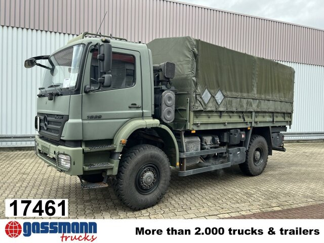 Mercedes-Benz Axor 1829 A 4x4, Ex- - Autocarro con pianale/ Cassone fisso: foto 1 Mercedes-Benz Axor 1829 A 4x4, Ex- - Autocarro con pianale/ Cassone fisso: foto 1