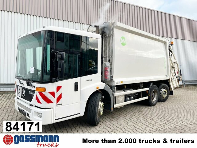 Mercedes-Benz Econic 2633 L/NLA 6x2/4, Lenkachse, - Camion immondizia: foto 1 Mercedes-Benz Econic 2633 L/NLA 6x2/4, Lenkachse, - Camion immondizia: foto 1