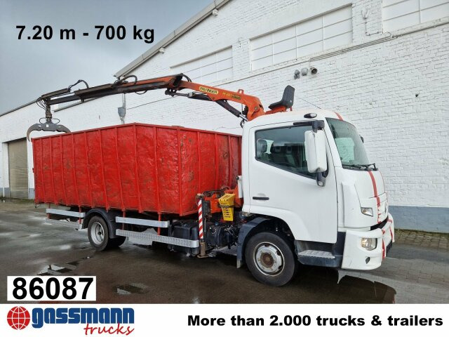 Renault D 180.75 4x2 mit Kran Palfinger PK6001 - Autocarro con pianale/ Cassone fisso, Camion con gru: foto 1 Renault D 180.75 4x2 mit Kran Palfinger PK6001 - Autocarro con pianale/ Cassone fisso, Camion con gru: foto 1