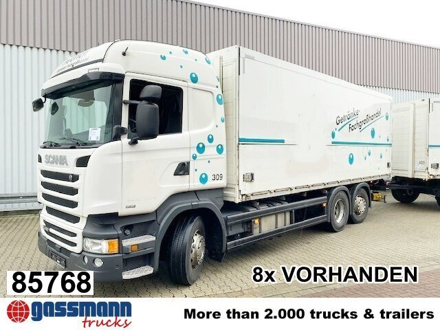 Scania R450 LB 6x2-4 Getränkekoffer, Retarder, - Autocarro furgonato: foto 1 Scania R450 LB 6x2-4 Getränkekoffer, Retarder, - Autocarro furgonato: foto 1