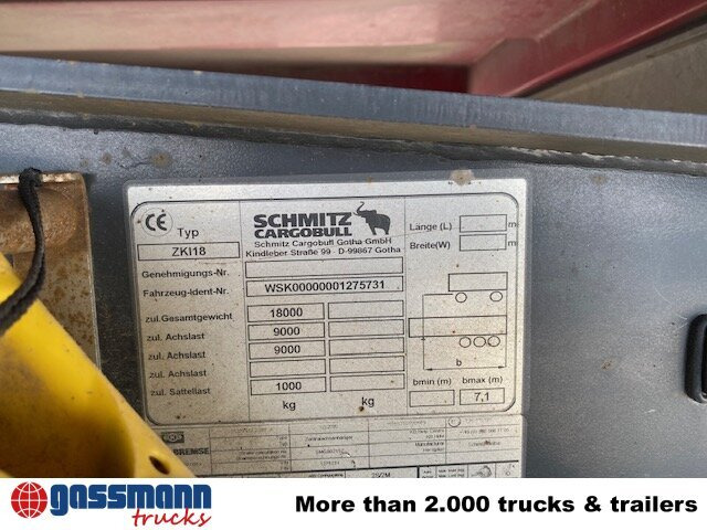 Rimorchio ribaltabile Schmitz Cargobull ZKI 18, Stahlbordwände, ca. 10m³: foto 6