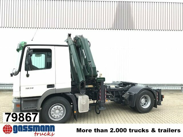 Mercedes-Benz Actros 1836 LS 4x2 mit Kran MKG HLK 330HP - Trattore stradale: foto 1 Mercedes-Benz Actros 1836 LS 4x2 mit Kran MKG HLK 330HP - Trattore stradale: foto 1