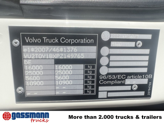 Volvo FL 280 4x4, Nebenantrieb - Autocarro telaio: foto 4 Volvo FL 280 4x4, Nebenantrieb - Autocarro telaio: foto 4