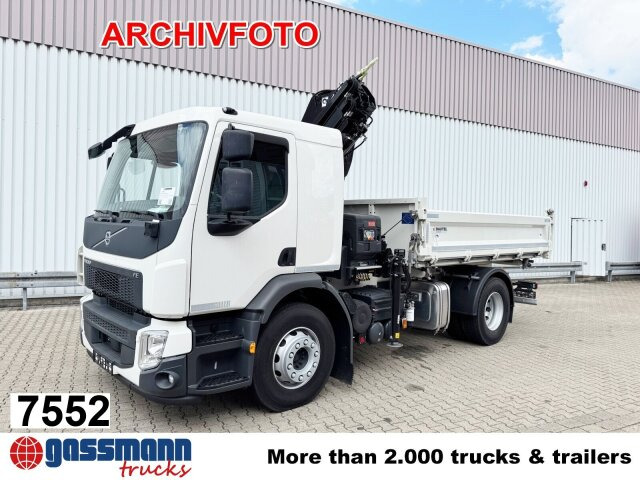 Volvo FL 280 4x4 mit 10-13 m/t Kran - Autocarro ribaltabile, Camion con gru: foto 1 Volvo FL 280 4x4 mit 10-13 m/t Kran - Autocarro ribaltabile, Camion con gru: foto 1