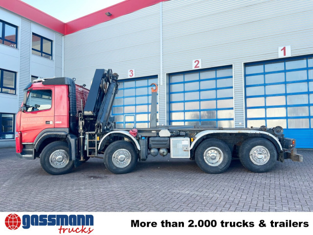 Volvo FM 460 8x2-6, Lenk-/Liftachse, Kran HMF 2020-K4, - Autocarro scarrabile, Camion con gru: foto 3 Volvo FM 460 8x2-6, Lenk-/Liftachse, Kran HMF 2020-K4, - Autocarro scarrabile, Camion con gru: foto 3