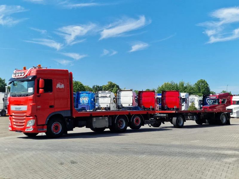 DAF XF 410 6x2 SpaceCab - Flatbed - Euro 6 + 2 axle trailer BPW - Autocarro con pianale/ Cassone fisso: foto 3 DAF XF 410 6x2 SpaceCab - Flatbed - Euro 6 + 2 axle trailer BPW - Autocarro con pianale/ Cassone fisso: foto 3