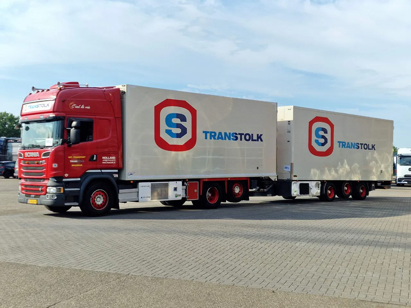 Scania R580 Topline 6x2*4 Frigo + Burg trailer - Retarder - Steering axle - Night clima - Autocarro frigorifero: foto 3 Scania R580 Topline 6x2*4 Frigo + Burg trailer - Retarder - Steering axle - Night clima - Autocarro frigorifero: foto 3