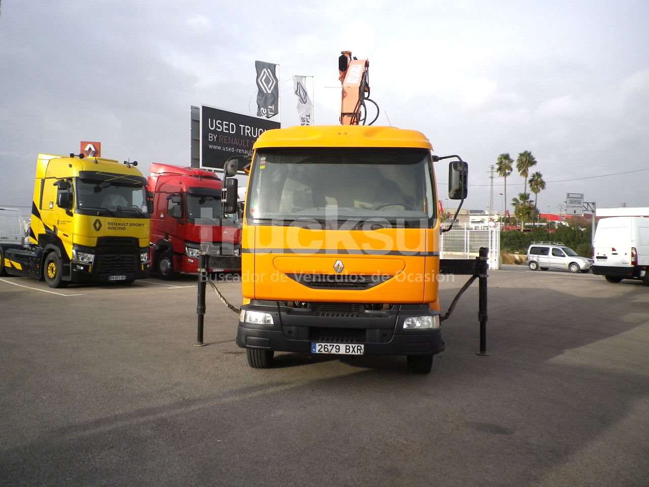 RENAULT MIDLUM 220.14C GRUA - Autocarro con pianale/ Cassone fisso, Camion con gru: foto 5 RENAULT MIDLUM 220.14C GRUA - Autocarro con pianale/ Cassone fisso, Camion con gru: foto 5