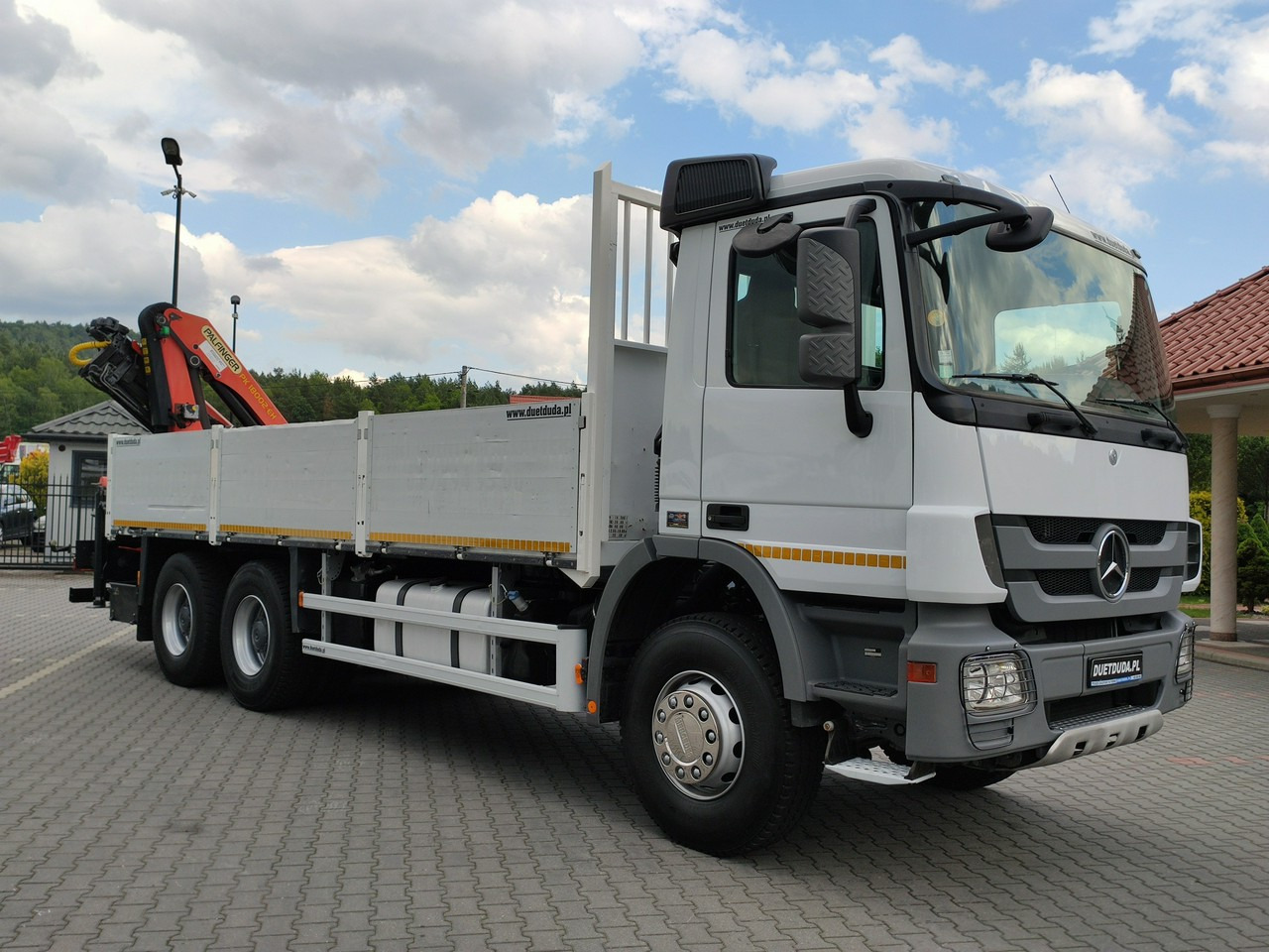 Mercedes Actros 2636 6x4 HDS Palfinger PK 18002-EH Rotato - Autocarro con pianale/ Cassone fisso, Camion con gru: foto 1 Mercedes Actros 2636 6x4 HDS Palfinger PK 18002-EH Rotato - Autocarro con pianale/ Cassone fisso, Camion con gru: foto 1