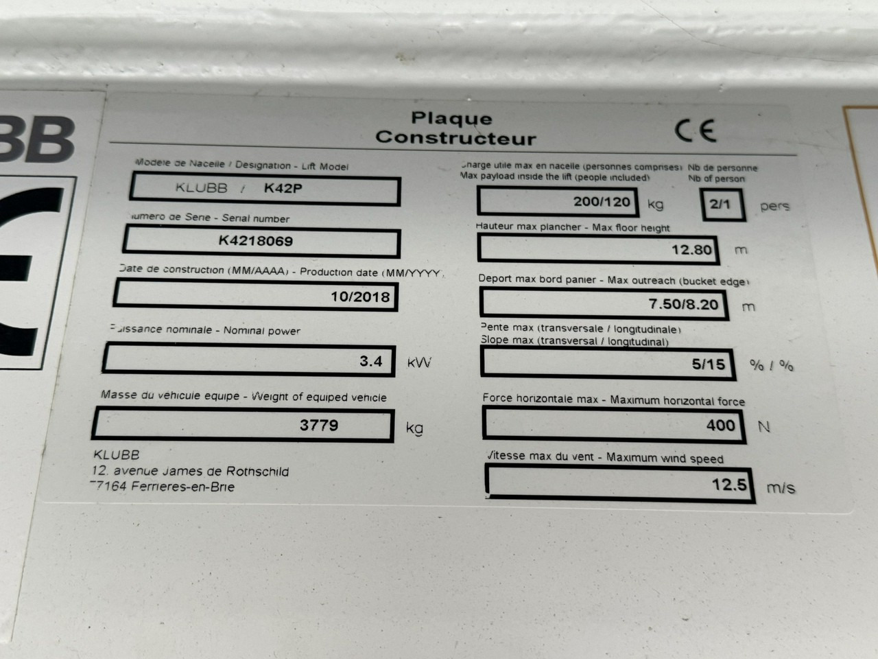 Piattaforma autocarrata Mercedes Sprinter Zwyżka Podnośnik Koszowy KLUBB K42P UDT WUMAG GSR: foto 11