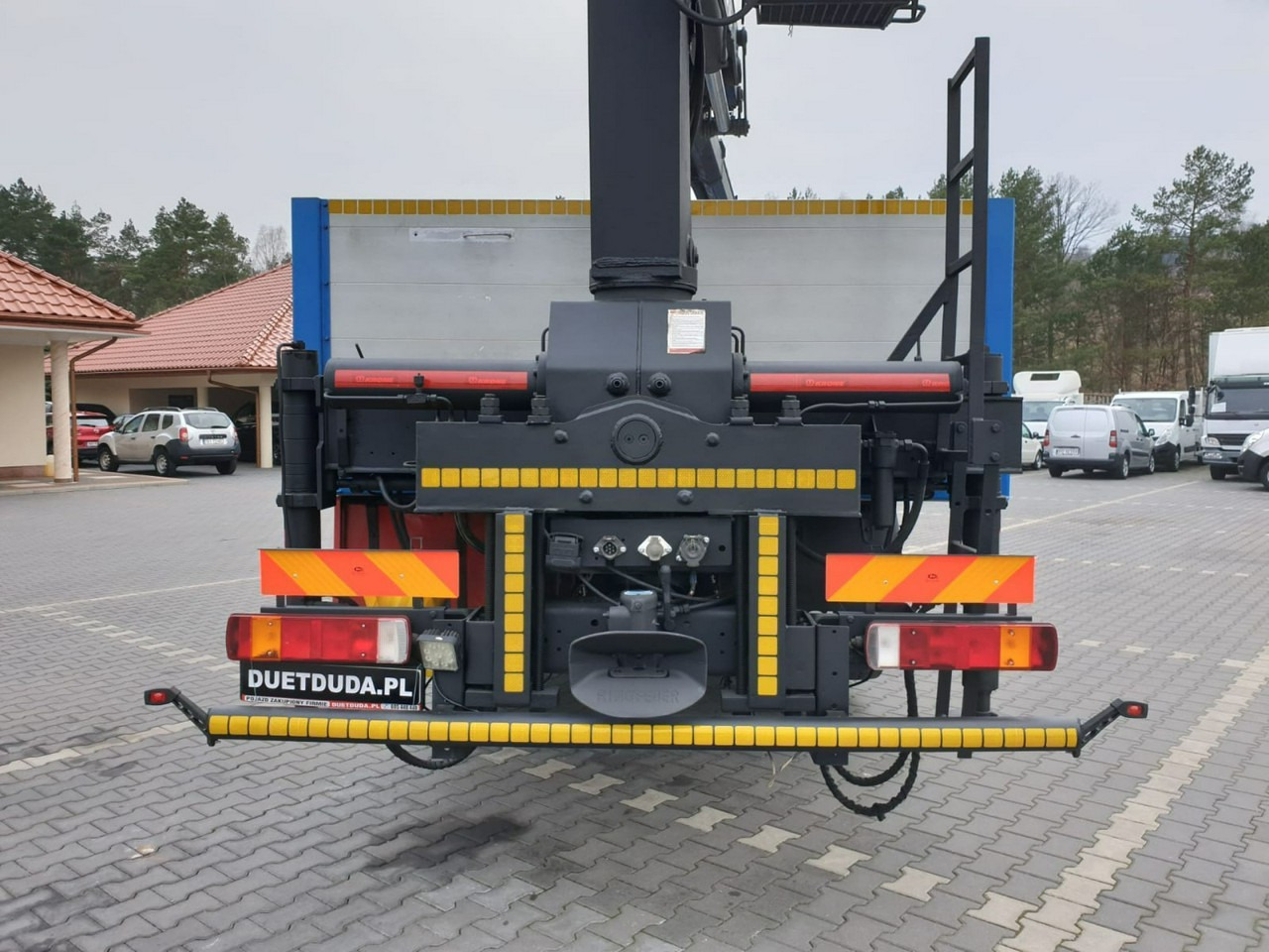 Autocarro con pianale/ Cassone fisso, Camion con gru Scania R 400 LB 6x2 HDS Budowlanka Widły Oś Skrętna Super Stan: foto 19