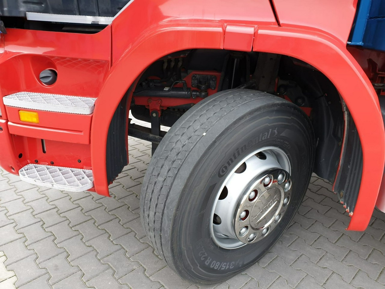 Autocarro con pianale/ Cassone fisso, Camion con gru Scania R 400 LB 6x2 HDS Budowlanka Widły Oś Skrętna Super Stan: foto 10