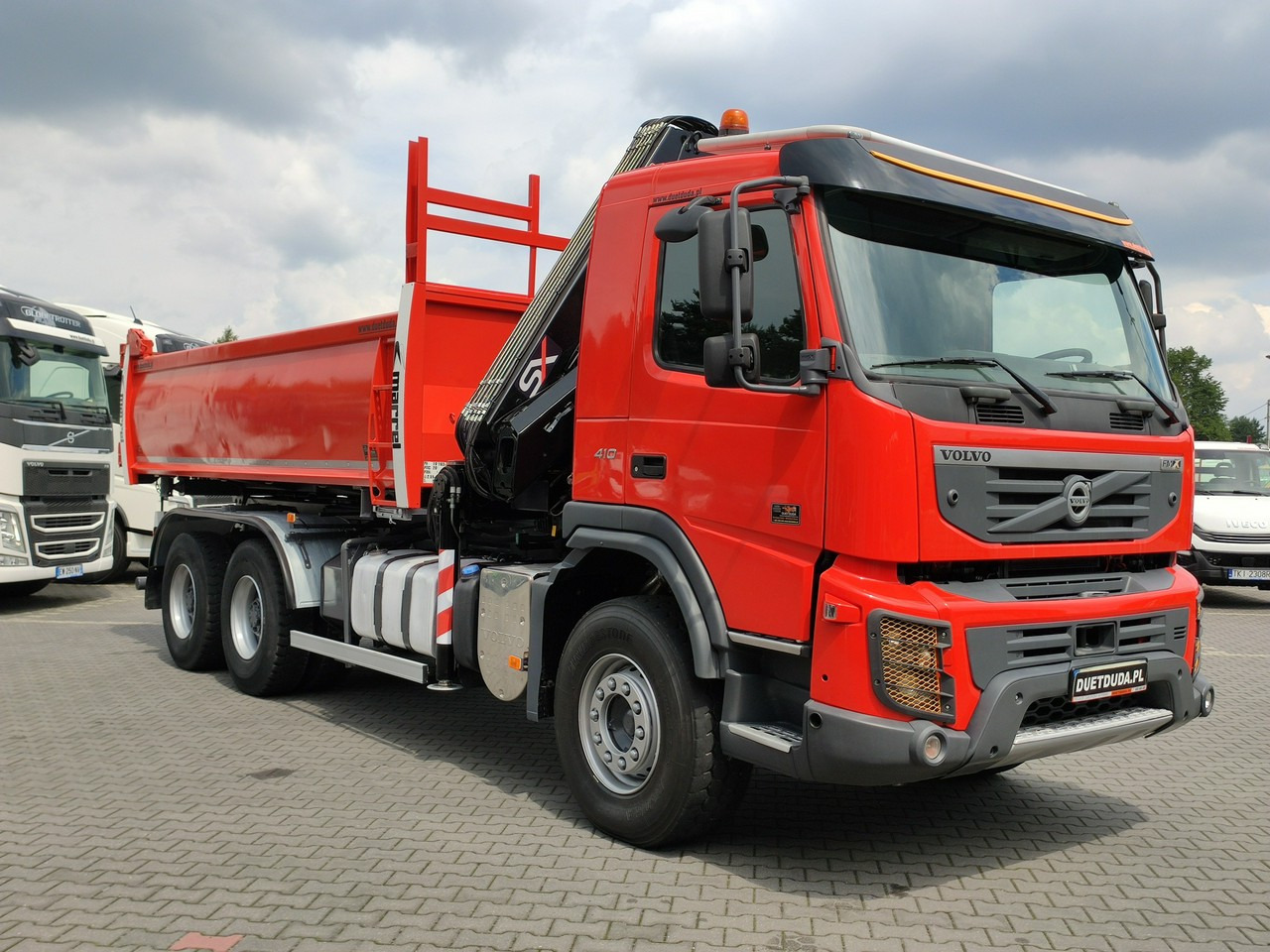 Autocarro ribaltabile, Camion con gru Volvo FMX 410 6x4 13L HDS Radiowy Hydroburta: foto 15