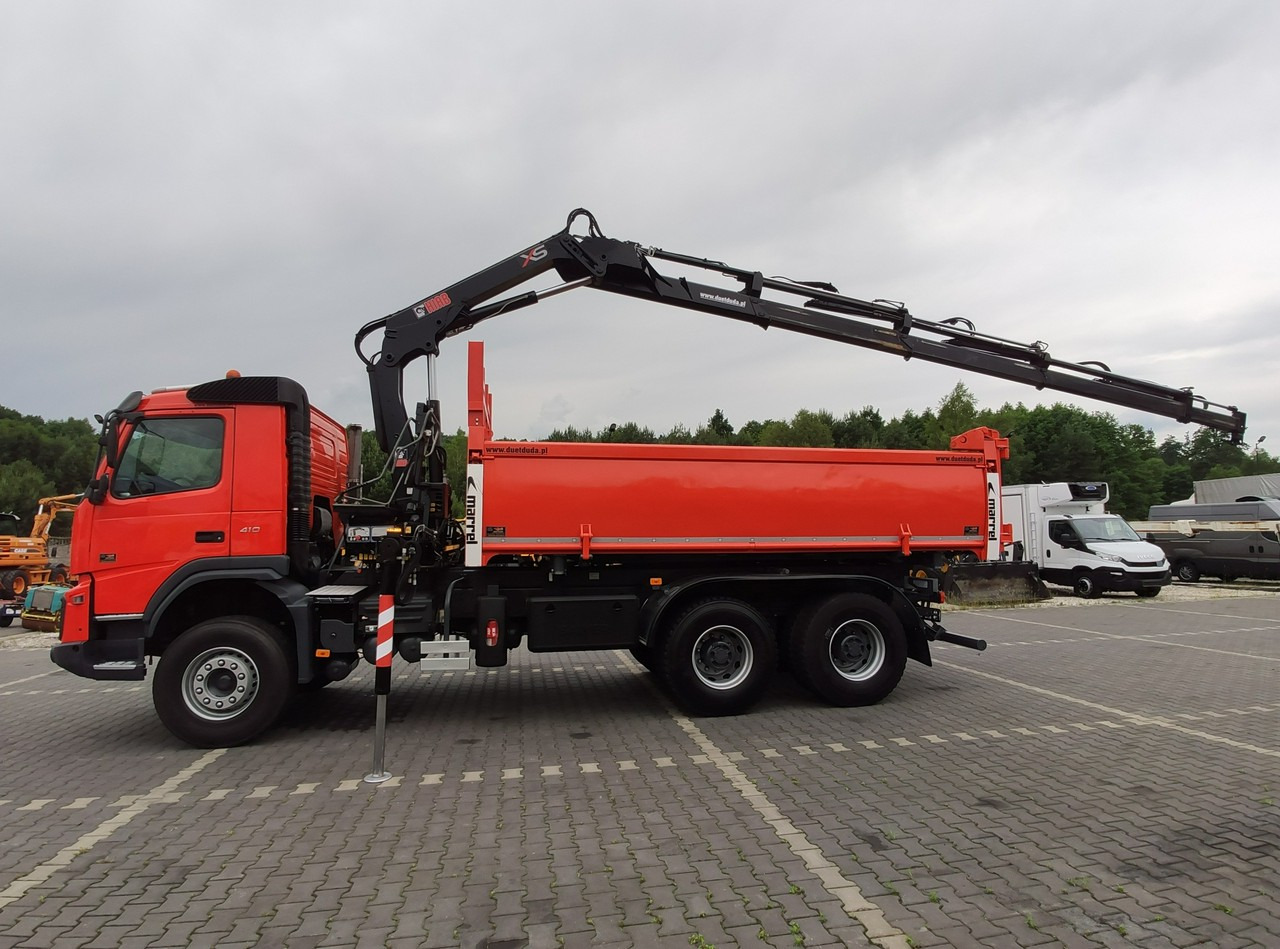 Autocarro ribaltabile, Camion con gru Volvo FMX 410 6x4 13L HDS Radiowy Hydroburta: foto 41