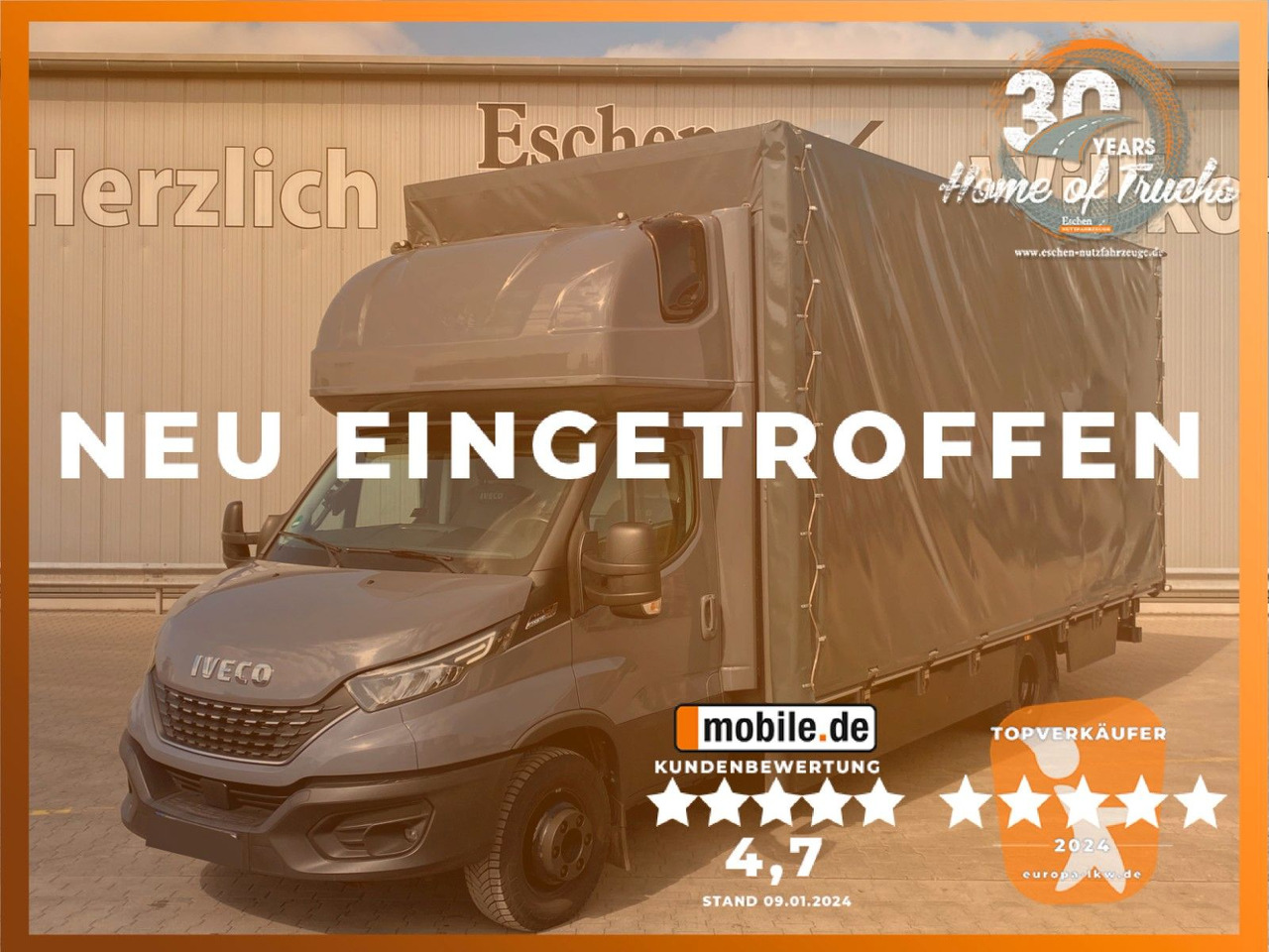 Iveco Daily Hi-Matic 70 C 21 Topsleeper | LBW 1,00to. - Furgone centinato: foto 1 Iveco Daily Hi-Matic 70 C 21 Topsleeper | LBW 1,00to. - Furgone centinato: foto 1