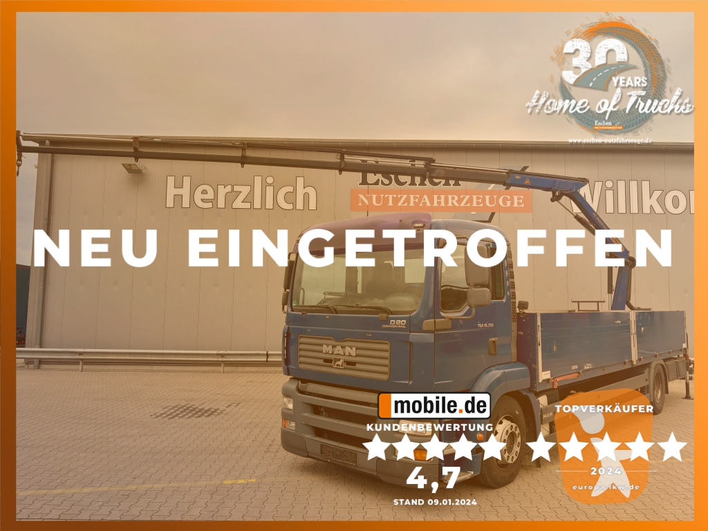 MAN TGA 18.350  4x2 LL / Palfinger PK9002 EH Kran - Autocarro con pianale/ Cassone fisso: foto 1 MAN TGA 18.350  4x2 LL / Palfinger PK9002 EH Kran - Autocarro con pianale/ Cassone fisso: foto 1