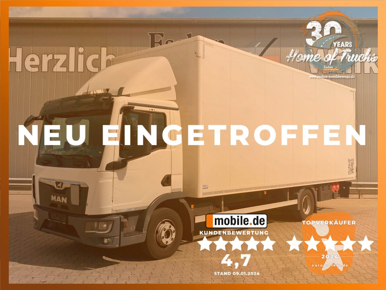 MAN TGL 12.220 Automatik*LBW*HU+BremseNEU*Navi*Kamer - Autocarro furgonato: foto 1 MAN TGL 12.220 Automatik*LBW*HU+BremseNEU*Navi*Kamer - Autocarro furgonato: foto 1
