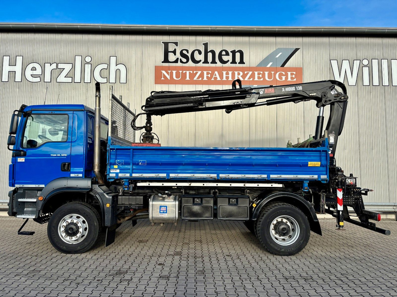 MAN TGM 18.320 4x4 BB | TÜV NEU*HIAB XHIDUO 138*FUNK - Autocarro ribaltabile, Camion con gru: foto 2 MAN TGM 18.320 4x4 BB | TÜV NEU*HIAB XHIDUO 138*FUNK - Autocarro ribaltabile, Camion con gru: foto 2