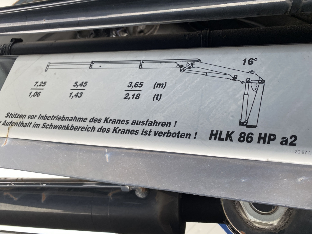 Mercedes-Benz 1224 L Atego / MKG-Faltkran - Autocarro con pianale/ Cassone fisso, Camion con gru: foto 5 Mercedes-Benz 1224 L Atego / MKG-Faltkran - Autocarro con pianale/ Cassone fisso, Camion con gru: foto 5