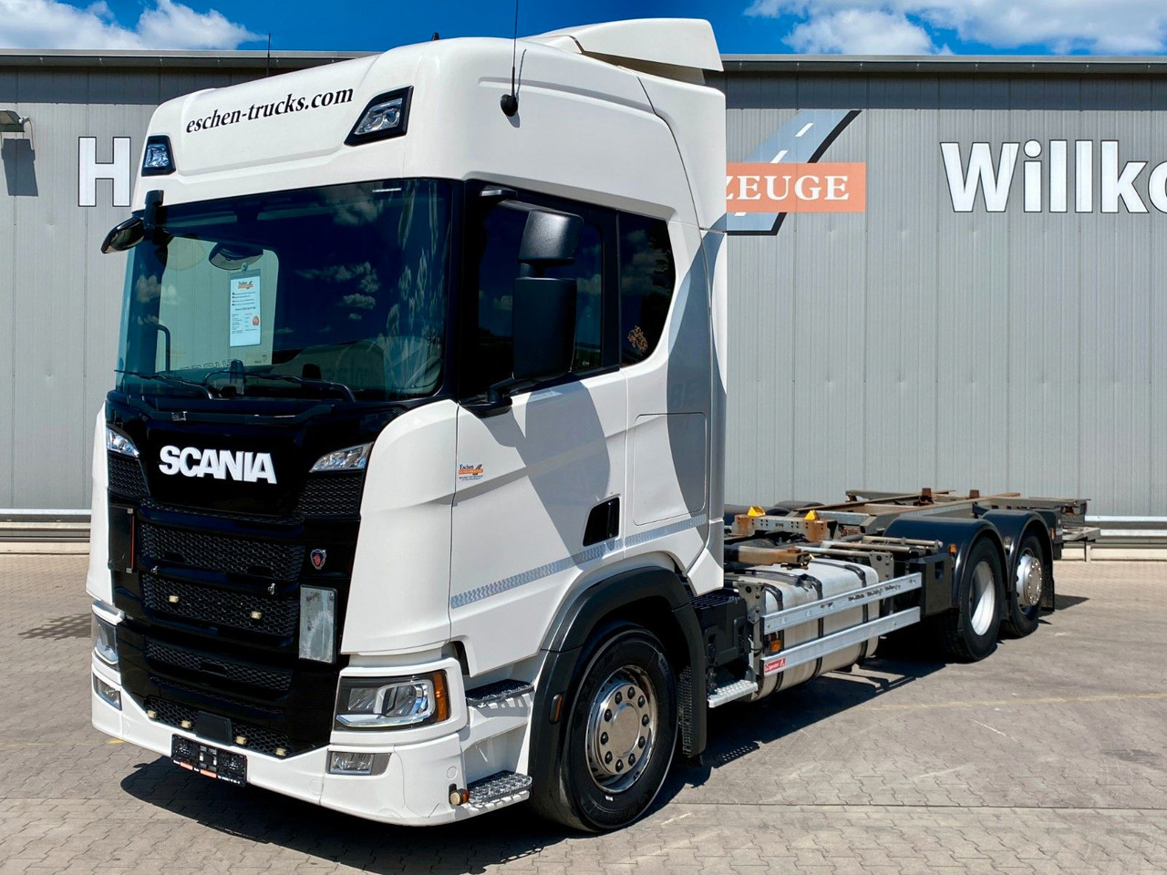 Scania R 450 B 6x2*4 | LBW 1,50to.*AHK*Retarder*Navi*AC - Autocarro portacontainer/ Caisse interchangeable: foto 1 Scania R 450 B 6x2*4 | LBW 1,50to.*AHK*Retarder*Navi*AC - Autocarro portacontainer/ Caisse interchangeable: foto 1