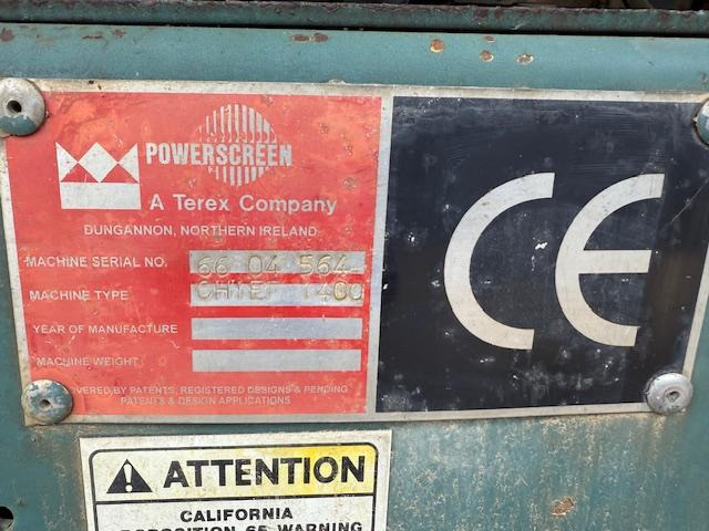 Terex Powerscreen Warrior 1400 - Vaglio: foto 5 Terex Powerscreen Warrior 1400 - Vaglio: foto 5