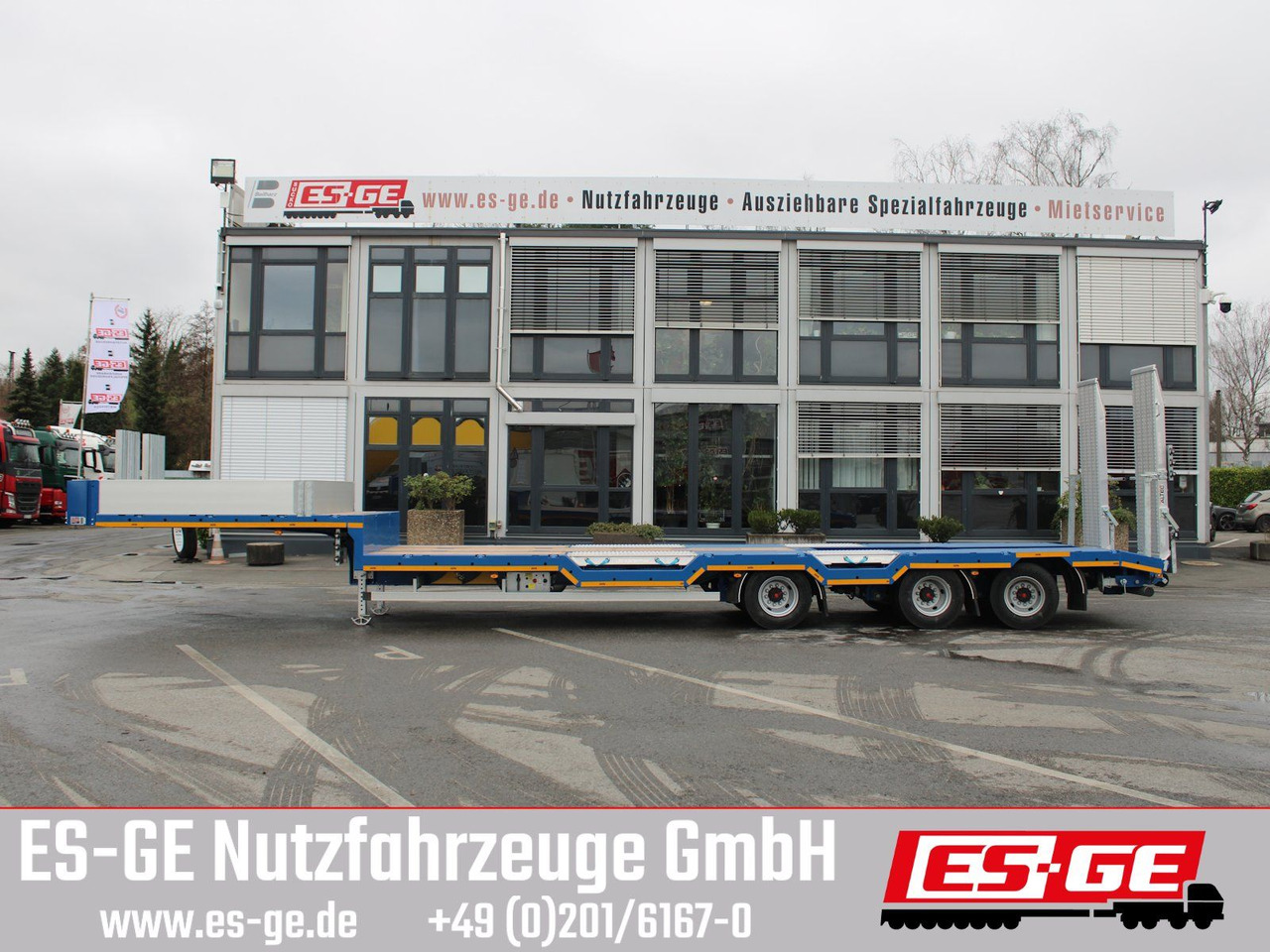 ES-GE 3-Achs-Satteltieflader - Radmulden - Semirimorchio pianale ribassato: foto 5 ES-GE 3-Achs-Satteltieflader - Radmulden - Semirimorchio pianale ribassato: foto 5