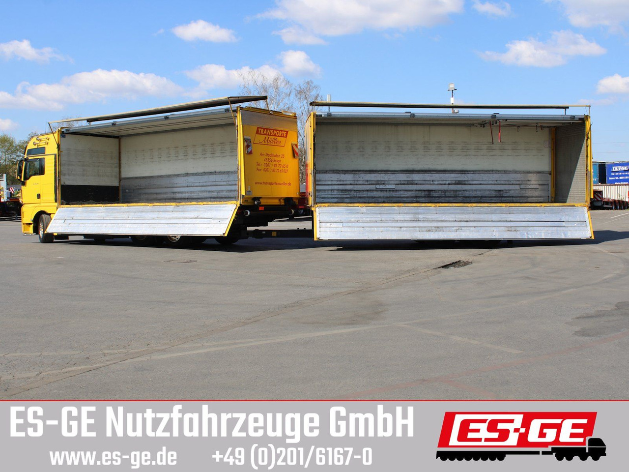 MAN 6x2 LKW mit Tandemanhänger - Autocarro trasporto di bevande: foto 1 MAN 6x2 LKW mit Tandemanhänger - Autocarro trasporto di bevande: foto 1