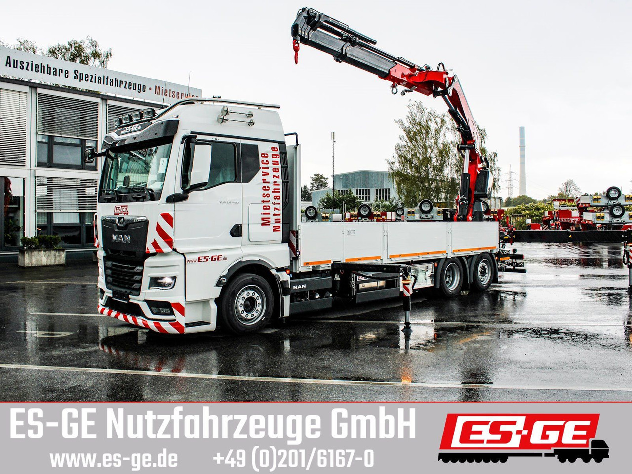 MAN TGX 26.480 6x2-4 LL CH mit Fassi F545RA.2.26 - Autocarro con pianale/ Cassone fisso, Camion con gru: foto 1 MAN TGX 26.480 6x2-4 LL CH mit Fassi F545RA.2.26 - Autocarro con pianale/ Cassone fisso, Camion con gru: foto 1
