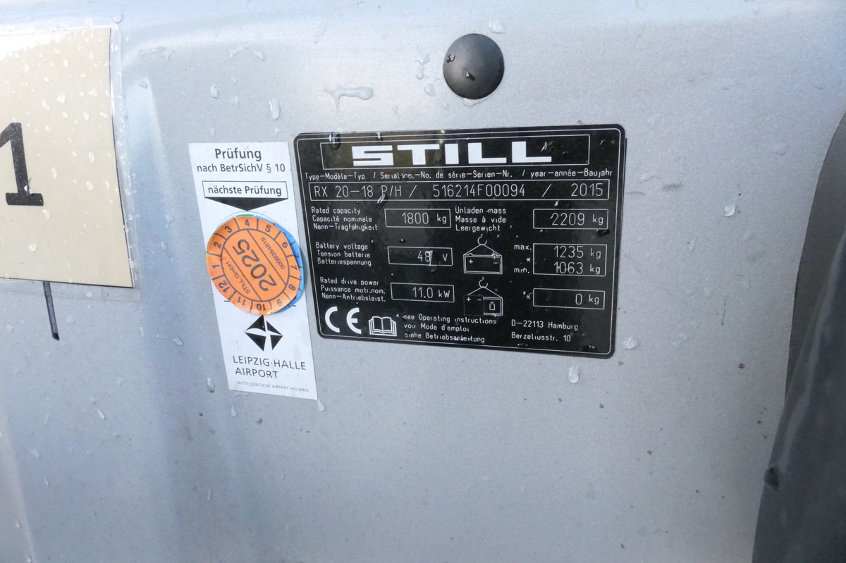 Carrello elevatore trasportabile STILL RX 20-18P/H 4-RAD DUPLEX Lange Gabeln!: foto 11