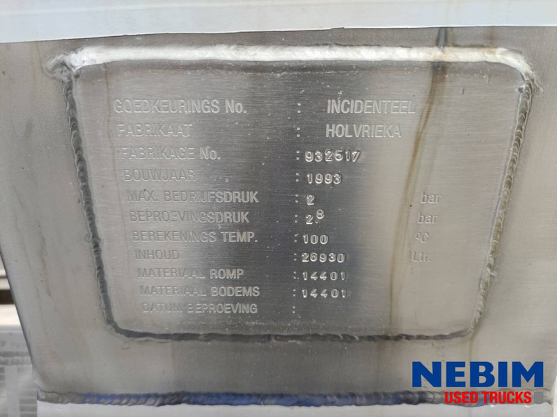 Burg BPDO 12-27 Z - 26.930Ltr - Semirimorchio cisterna: foto 3 Burg BPDO 12-27 Z - 26.930Ltr - Semirimorchio cisterna: foto 3