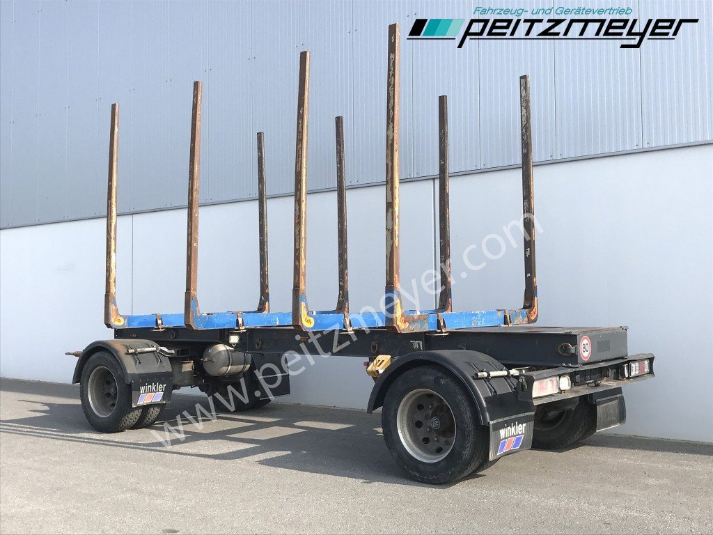 Krämer Kurzholzanhänger 20 t. Holzanhänger 4 Paar Exte Stahlrungen, Alcoa Alufelgen - Rimorchio trasporto legname: foto 2 Krämer Kurzholzanhänger 20 t. Holzanhänger 4 Paar Exte Stahlrungen, Alcoa Alufelgen - Rimorchio trasporto legname: foto 2