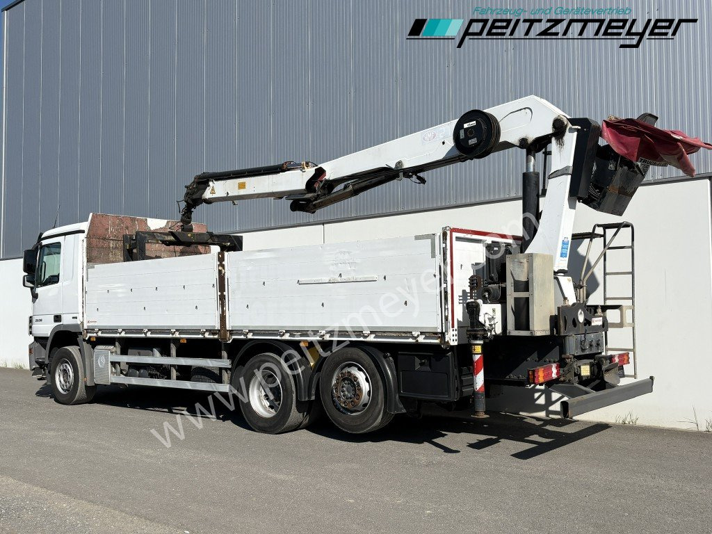 MERCEDES-BENZ Actros 2536 LL Pritsche HMF Heckkran m. Zange Baustoff - Autocarro con pianale/ Cassone fisso, Camion con gru: foto 3 MERCEDES-BENZ Actros 2536 LL Pritsche HMF Heckkran m. Zange Baustoff - Autocarro con pianale/ Cassone fisso, Camion con gru: foto 3