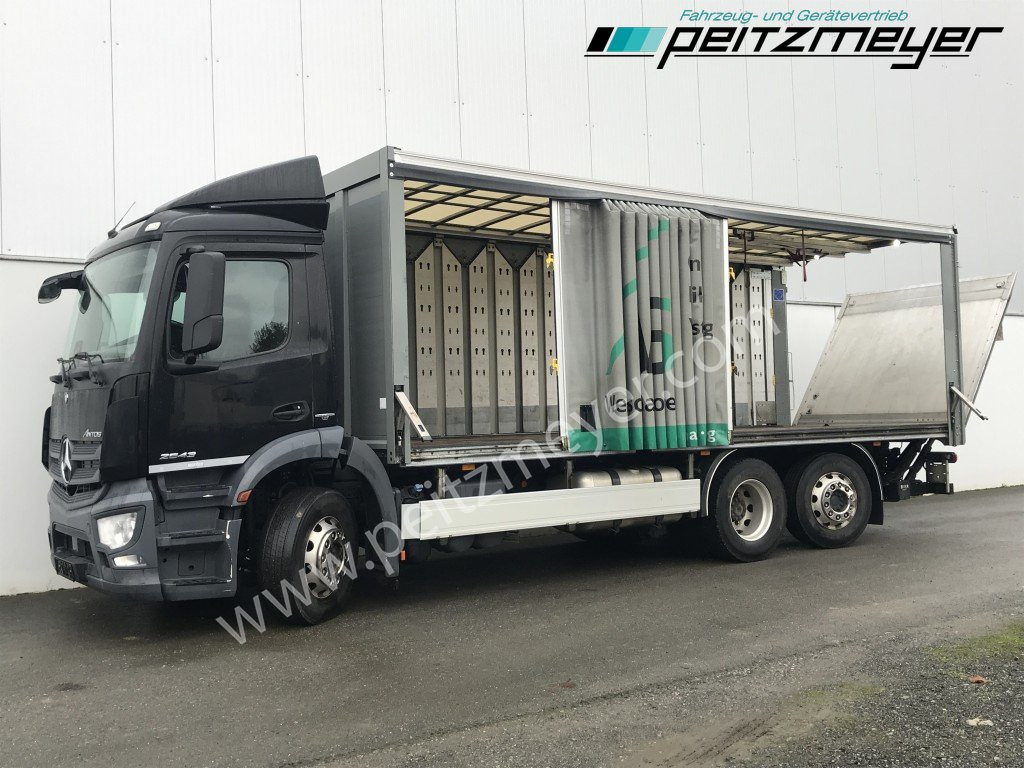 MERCEDES-BENZ Antos 2543 LL Ewers Getränke Retarder, 2 x AHK, LBW 2 t., Lenkachse - Autocarro trasporto di bevande: foto 1 MERCEDES-BENZ Antos 2543 LL Ewers Getränke Retarder, 2 x AHK, LBW 2 t., Lenkachse - Autocarro trasporto di bevande: foto 1
